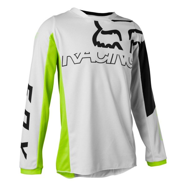 Camiseta Motocross FOX 180 Skew Fluo Yellow Ni�o