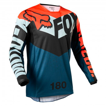 Camiseta Motocross FOX 180 Trice Grey Orange