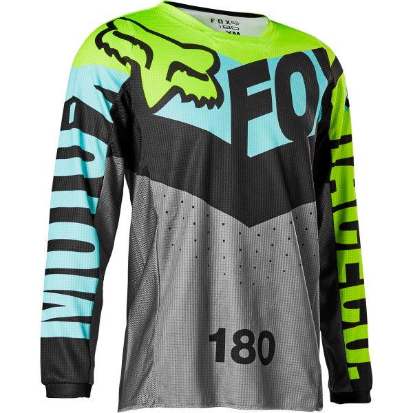 Camiseta Motocross FOX 180 Trice Teal Ni�o