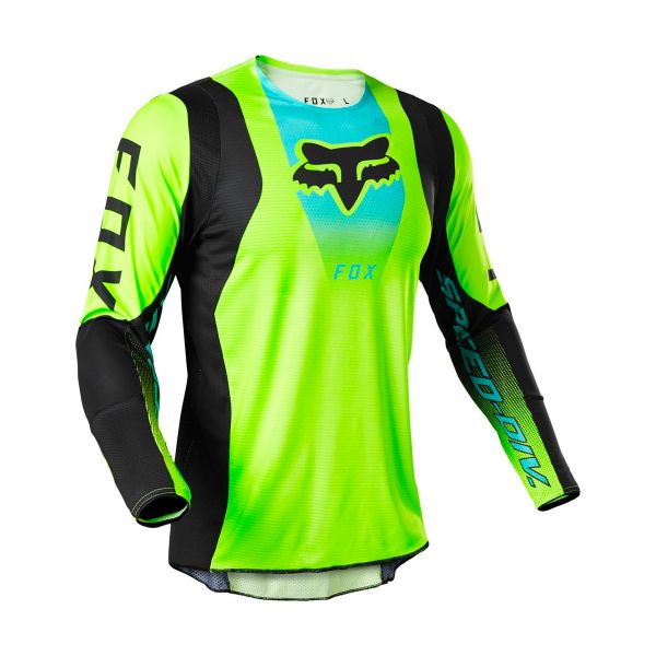 Camiseta motocross FOX 360 Dier Fluo Yellow Al Mejor Precio | iCasque.es