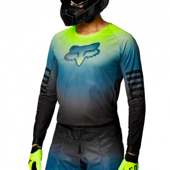 Camiseta Motocross FOX Airline Reepz Black Yellow