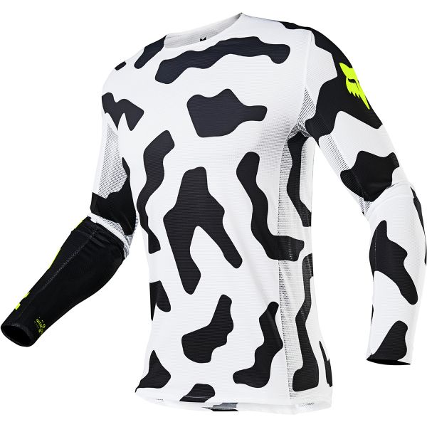 Camiseta Motocross FOX Flexair Psycosis Black White