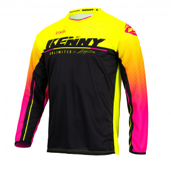 Camiseta Motocross Kenny Track Focus Neon Yellow Jersey