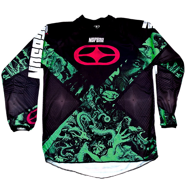 Camiseta Motocross No Fear Camiseta Cross Spectrum Horror Green