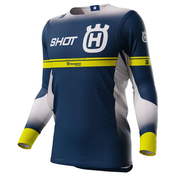 Camiseta Motocross SHOT Aerolite Husqvarna Limited Edition 2024 Blue