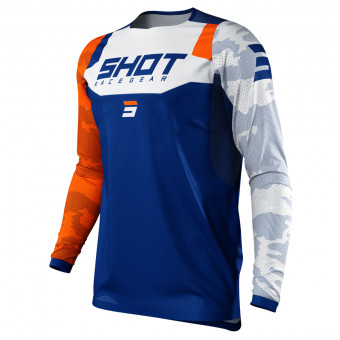 Camiseta Motocross SHOT Contact Camo Orange