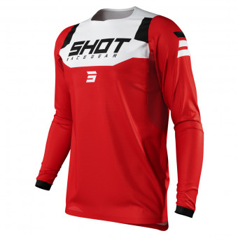 Camiseta Motocross SHOT Contact Chase Red