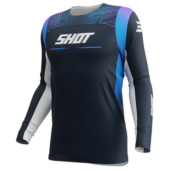 Camiseta Motocross SHOT Contacto Kid Apex Blue