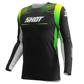 Camiseta Motocross SHOT Contacto Kid Apex Amarillo Nen