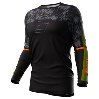 Camiseta Motocross SHOT Contact Patrol Black Kaki