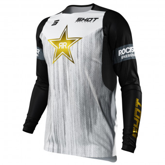 Camiseta Motocross SHOT Contact Replica Rockstar Limited Edition 2022 White