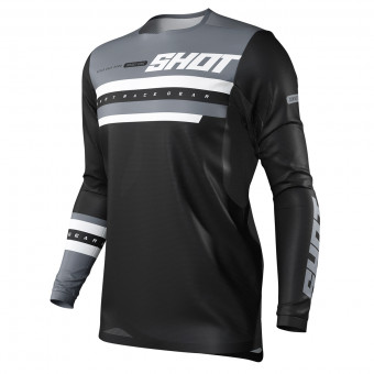 Camiseta Motocross SHOT Contact Shining Black