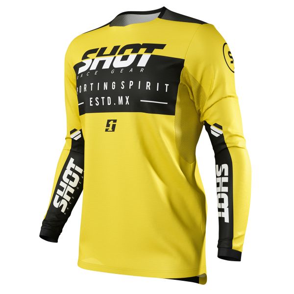 Camiseta Motocross SHOT Contact Spirit Yellow