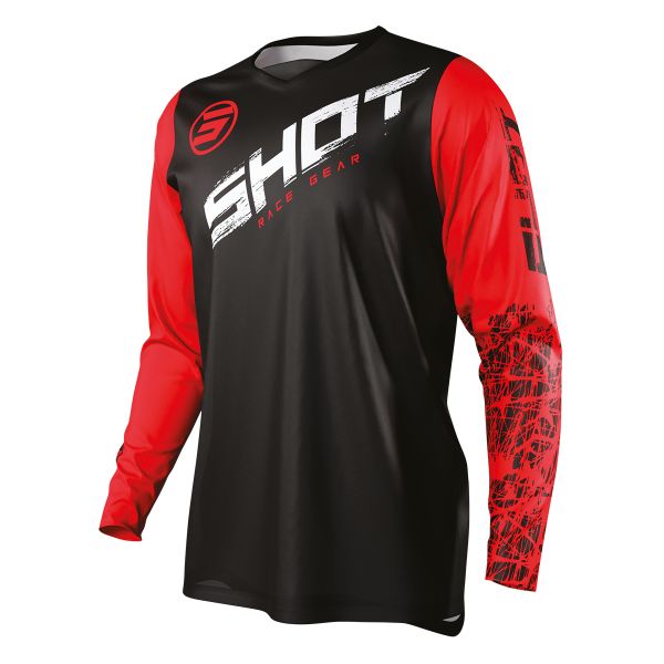 Camiseta Motocross SHOT Devo Slam Red Ni�o