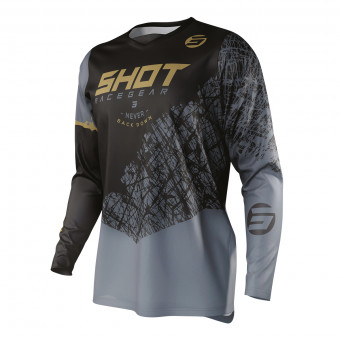 Camiseta Motocross SHOT Devo Storm Gold Niño Camiseta Motocross SHOT Devo Storm Gold Niño