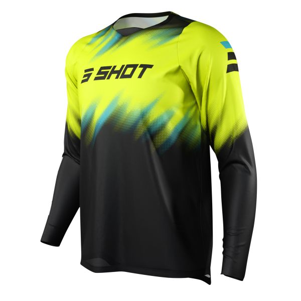 Camiseta Motocross SHOT Devo Versus Neon Yellow Niño Camiseta Motocross SHOT Devo Versus Neon Yellow Niño