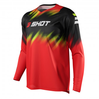 Camiseta Motocross SHOT Devo Versus Red Nio
