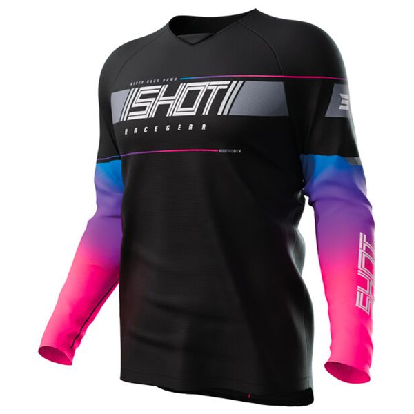 Camiseta Motocross SHOT Draw Indy Black Ni�o