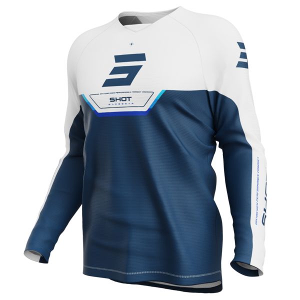 Camiseta Motocross SHOT Draw Kid Azul Daytona