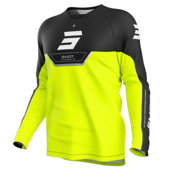Camiseta Motocross SHOT Draw Kid Daytona Amarillo Nen