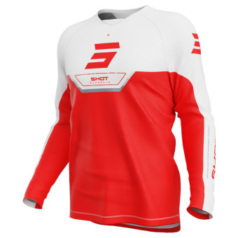 Camiseta Motocross SHOT Draw Kid Daytona Rojo