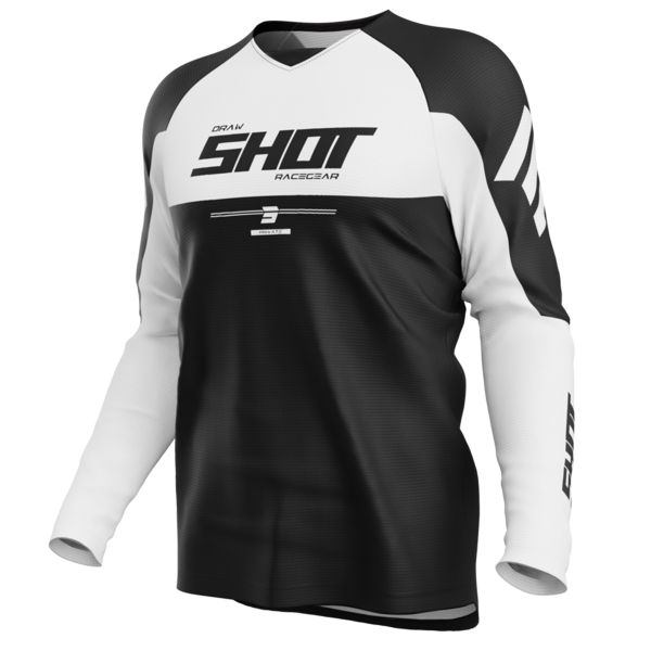 Camiseta Motocross SHOT Dibujar Soldado Blanco