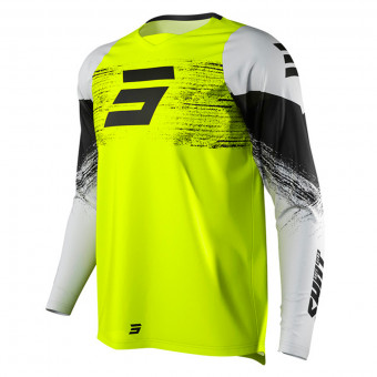 Camiseta Motocross SHOT Raw Burst Neon Yellow