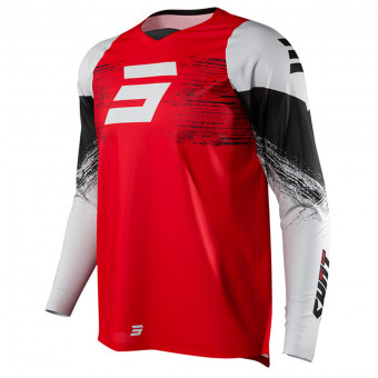 Camiseta Motocross SHOT Raw Burst Red