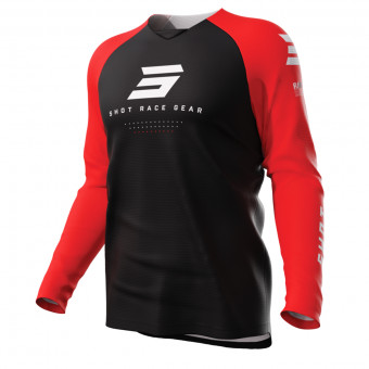 Camiseta Motocross SHOT Raw Escape Red