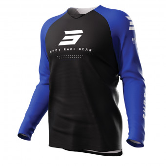 Camiseta Motocross SHOT Raw Escape Royal Bue