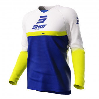Camiseta Motocross SHOT Raw Reflex Kid Blue