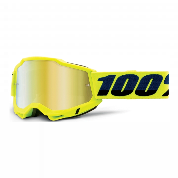 Gafas motocross 100% Accuri 2 Yellow - Iridium Oro Gafas motocross 100% Accuri 2 Yellow - Iridium Oro