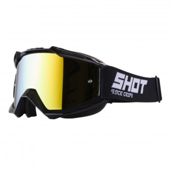 SHOT Furious Matt Black + Iris Black Iridium Gold