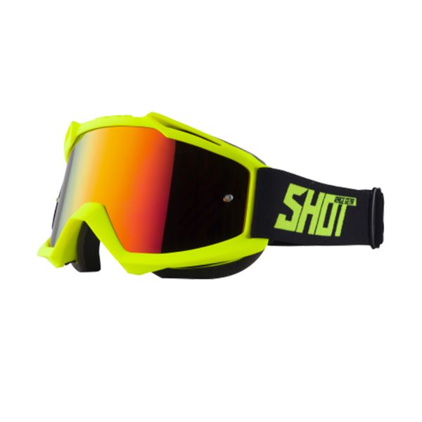Gafas motocross SHOT Iris Neon Yellow Matt Iridium Red