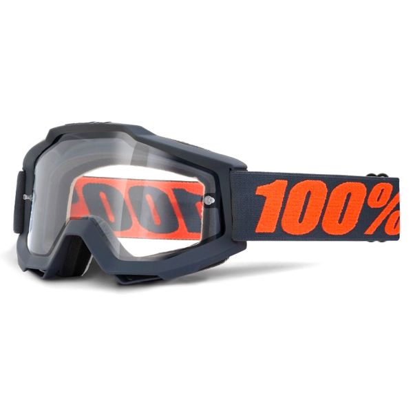 Gafas motocross 100% Accuri Enduro Gunmetal Clear Lens
