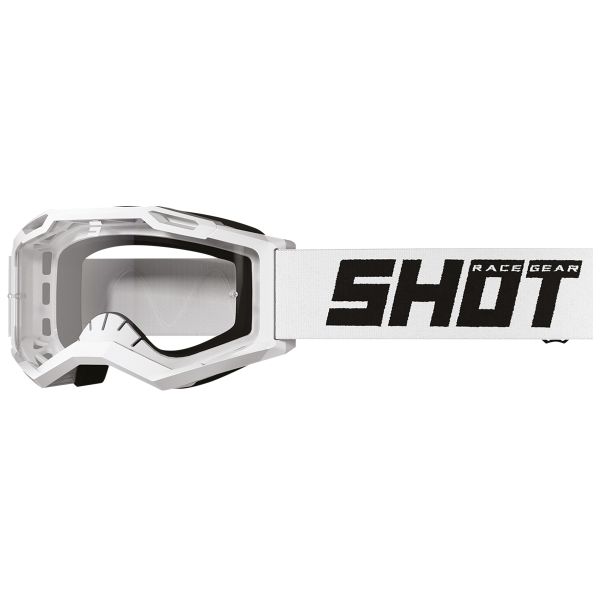 Gafas motocross SHOT Rocket Kid 2.0 Blanco Slido Brillante