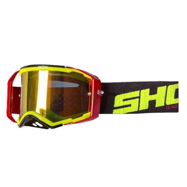 Gafas motocross SHOT Lite Red Neon Yellow