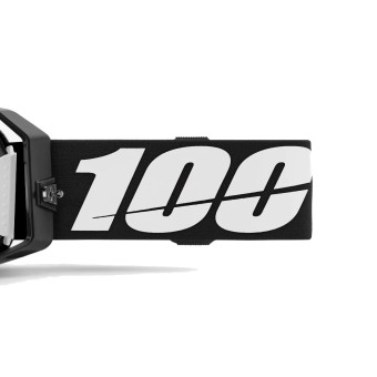 100% Armatic Negro - Mirror Silver Flash visera