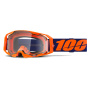 Gafas motocross 100% Armatic Naranja Fluo - Visera transparente