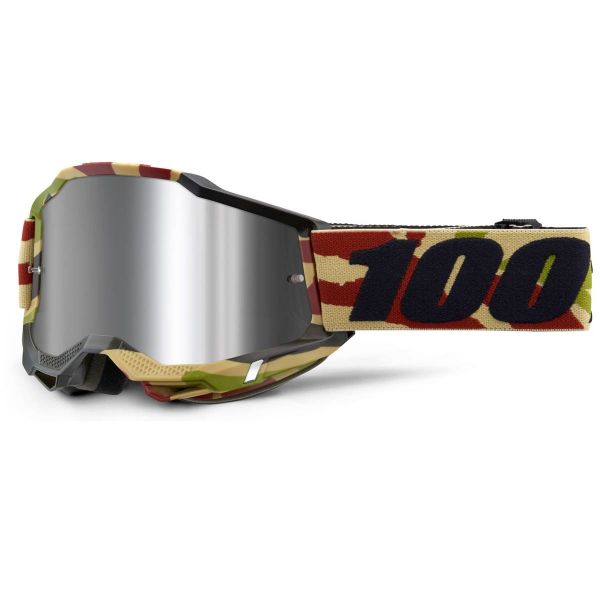 Gafas motocross 100% Accuri 2 Mission - Iridium Plata