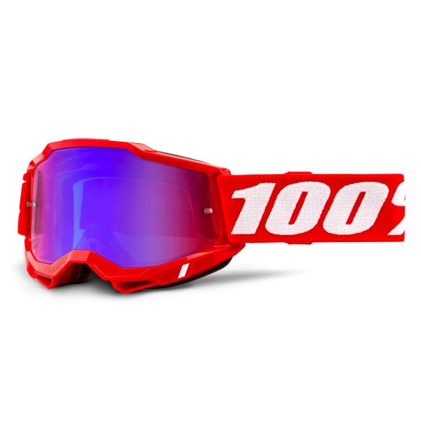 Gafas motocross 100% Accuri 2 Red - Iridium Rojo Azul Gafas motocross 100% Accuri 2 Red - Iridium Rojo Azul