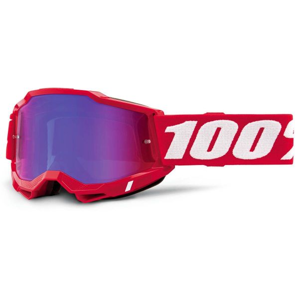 Gafas motocross 100% Accuri 2 Rojo Niño - Iridium Rojo Azul Gafas motocross 100% Accuri 2 Rojo Niño - Iridium Rojo Azul