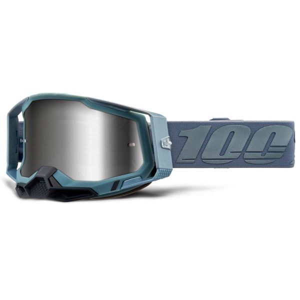 Gafas motocross 100% Racecraft 2 Battleship - Iridium Plata