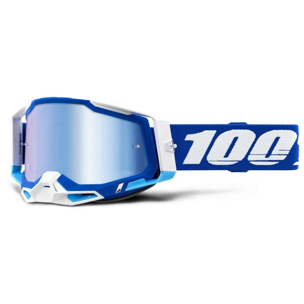 Gafas motocross 100% Racecraft 2 Blue - Iridium Azul