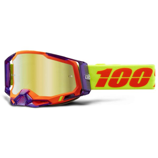 Gafas motocross 100% Racecraft 2 Panam - Iridium Dorada