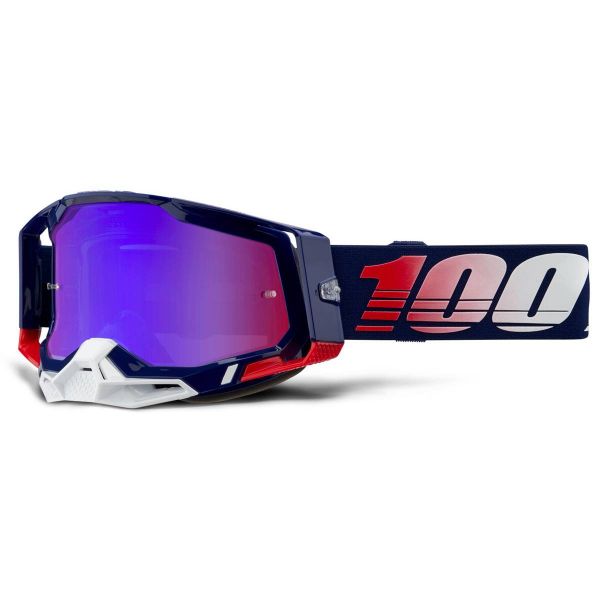 Gafas motocross 100% Racecraft 2 Republic - Iridium Rojo Azul