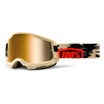 Gafas motocross 100 Strata 2 Kombat Iridium Oro Env o Inmediato
