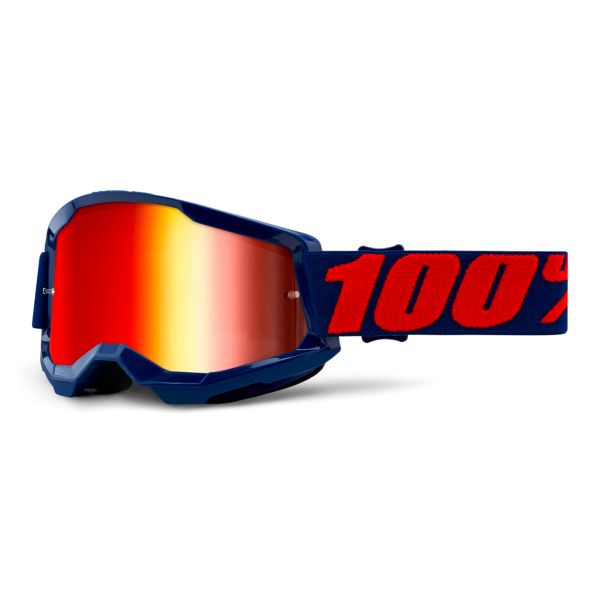 Gafas motocross 100% Strata 2 Masego - Iridium Rojo