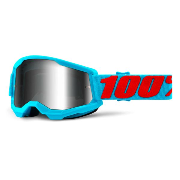 Gafas motocross 100% Strata 2 Summit - Iridium Plata