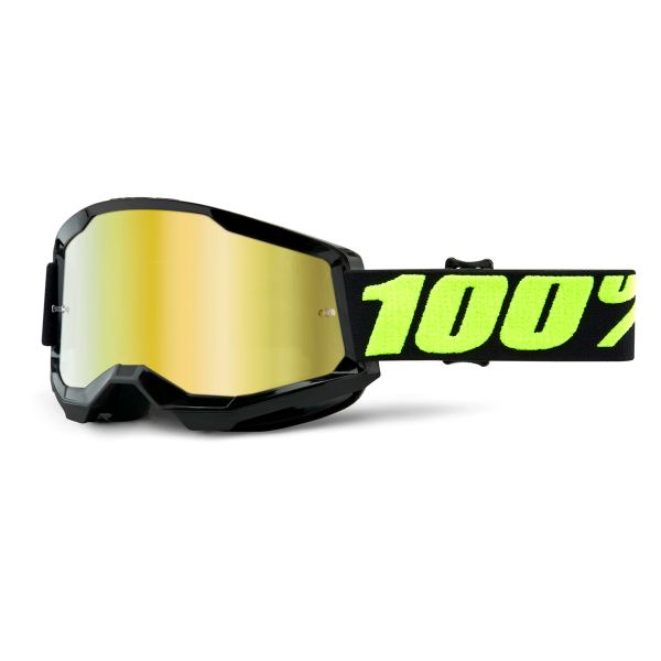 Gafas motocross 100% Strata 2 Upsol - Iridium Oro